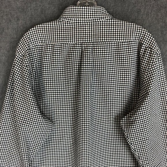 Polo Ralph Lauren Shirt XL Extra Up Long Sleeve Black Check Logo Pony - Picture 4 of 12